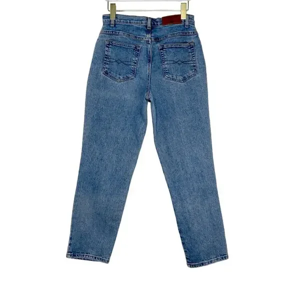 Faded Glory 1990s Vintage Mom Jeans Straight Leg Jeans High Rise Back Yoke 29